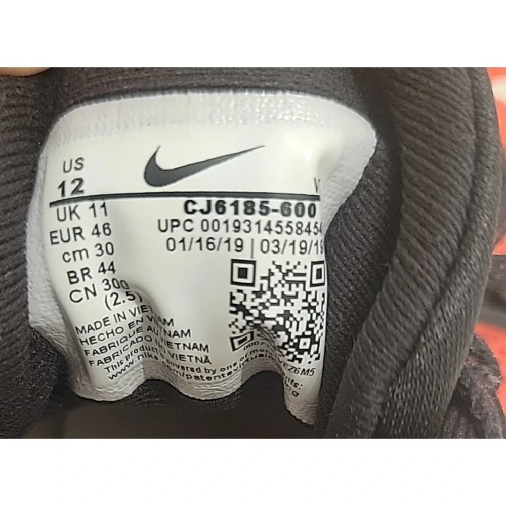 Nike Quest 2 SE Men's running‎ shoes Orange and black size 12  New